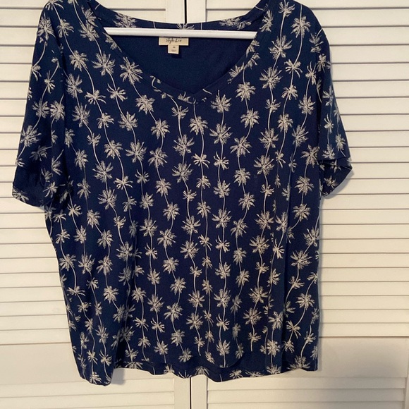 Womens Style & Co V-Neck Short Sleeved Tee 2X - Picture 1 of 5